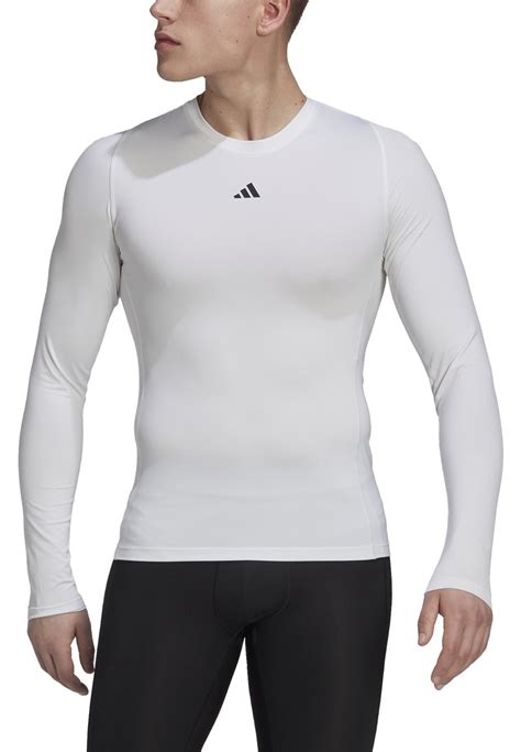 adidas langarm shirt weiß|adidas Performance TECH FIT .